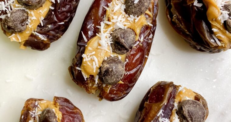 Peanut Butter Stuffed Dates