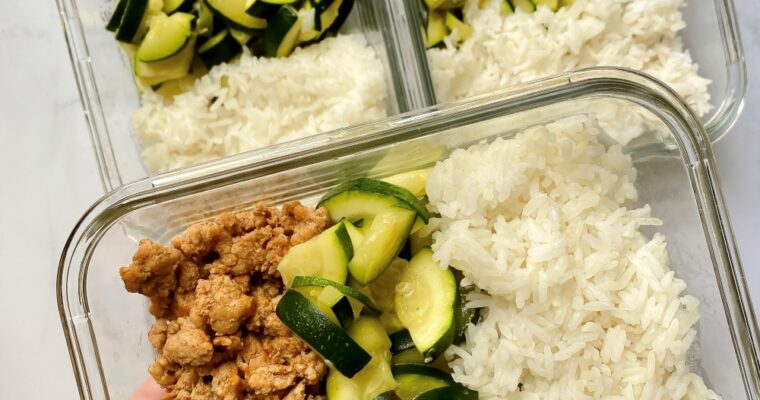 Zucchini Ground Turkey Meal Prep