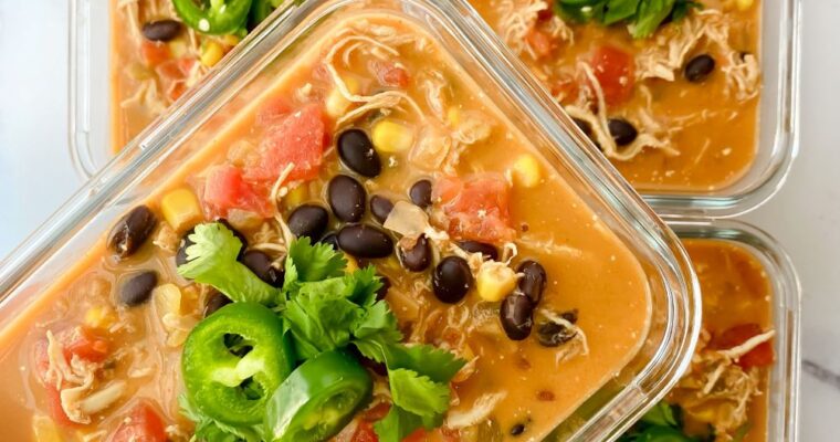 Chicken Enchilada Soup Meal Prep