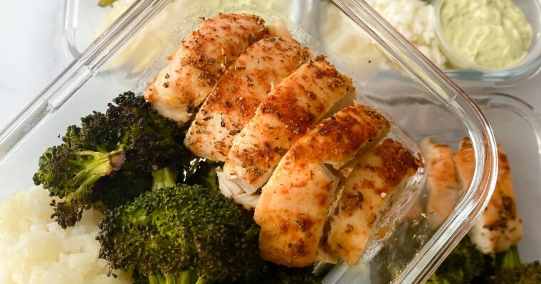 Chicken Broccoli and Rice Meal Prep