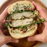 Spinach Dip Turkey Sandwich